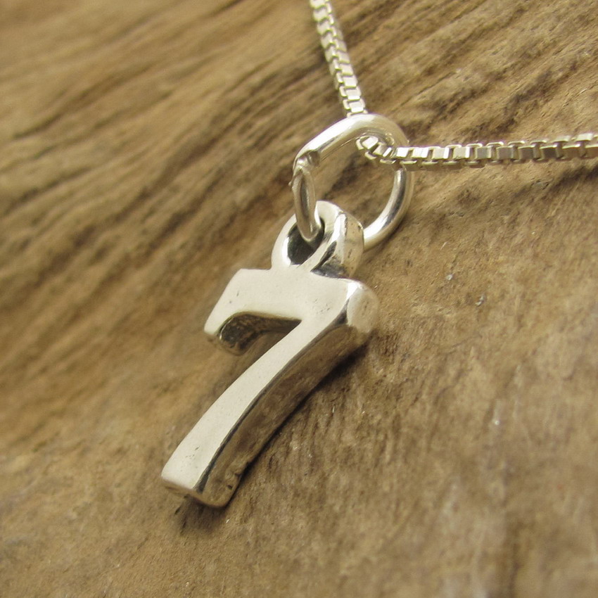 Stylish Favorite Number Sterling Silver Pendant