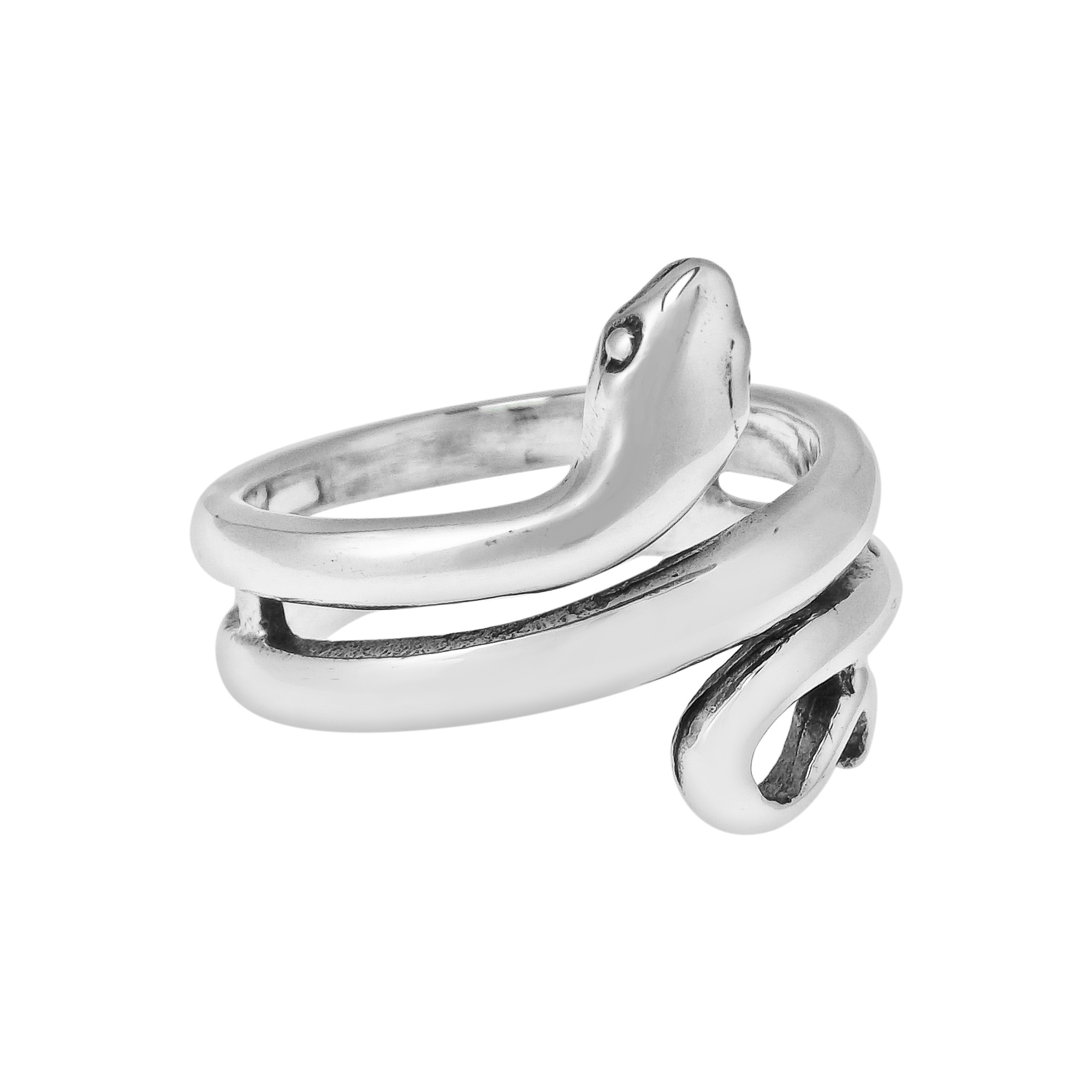AeraVida Mark of The Twin Dragon .925 Sterling Silver Toe Ring or Pinky Ring 