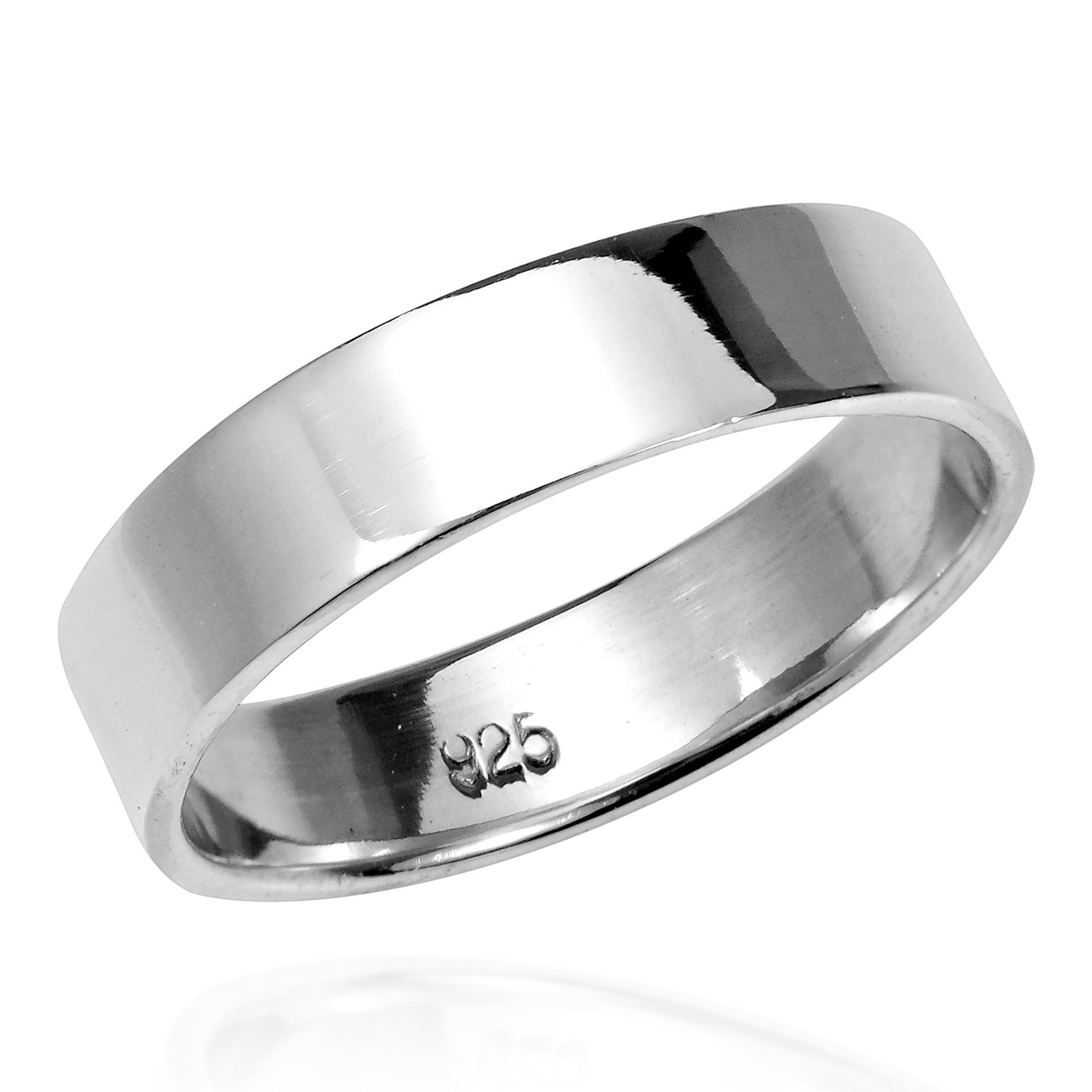 thumbnail image 2 of Handmade Solid 925 Sterling Silver Plain Signet Band Ring – Multiple Sizes (4-13) 2 of 5