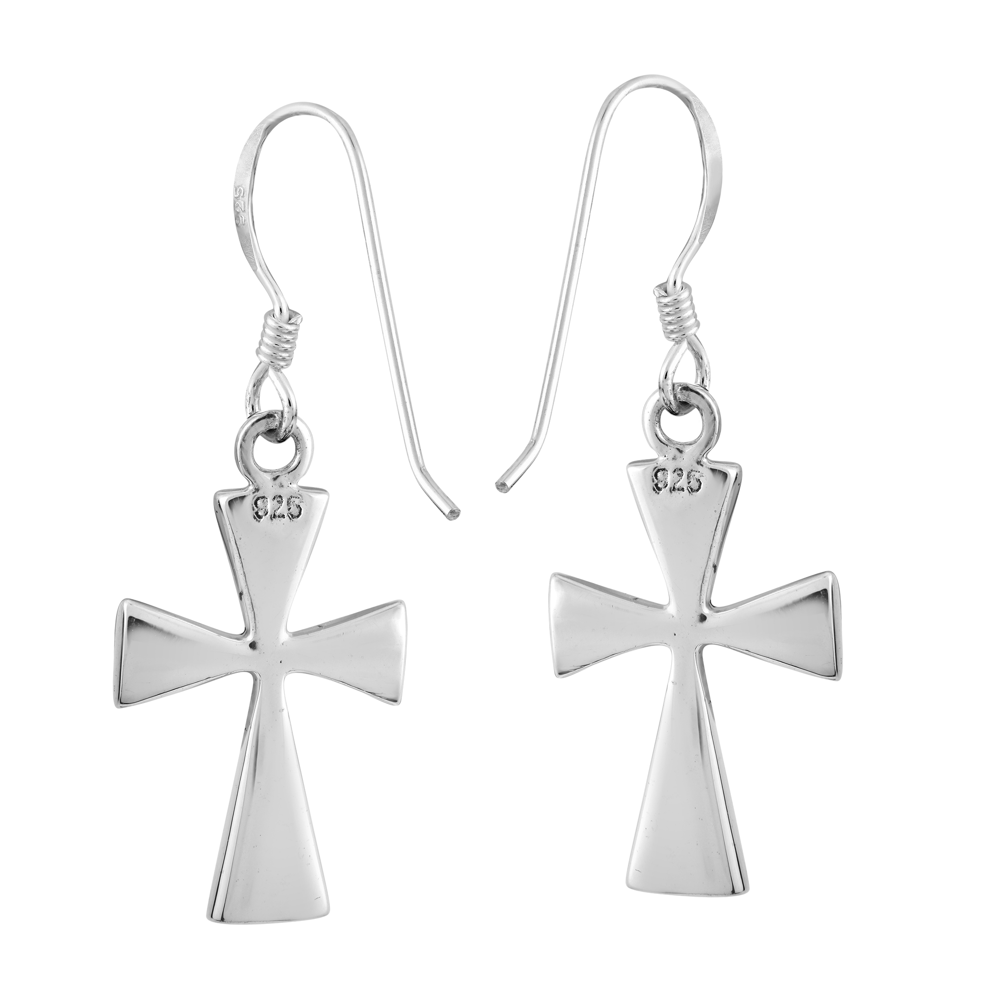 Faithful Elegance Cross with Abalone Shell Inlay Sterling Silver Dangle ...